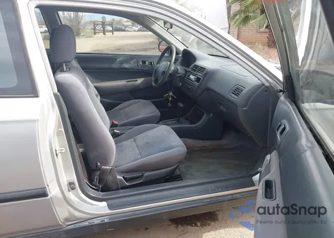 1997 Honda Civic Dx z USA, uszkodzony, nr VIN 1HGEJ6222VL097309